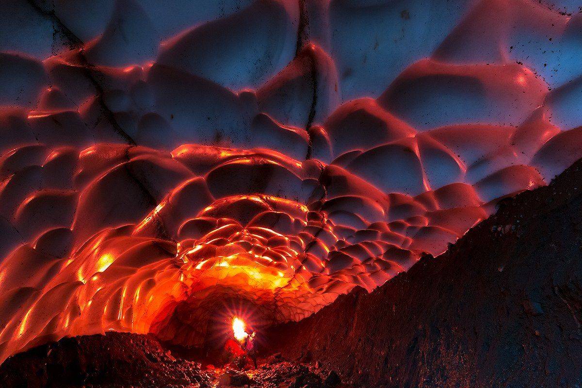 камчатка, пейзаж, пещера, природа, путешествие, фототур, ледник, Денис Будьков