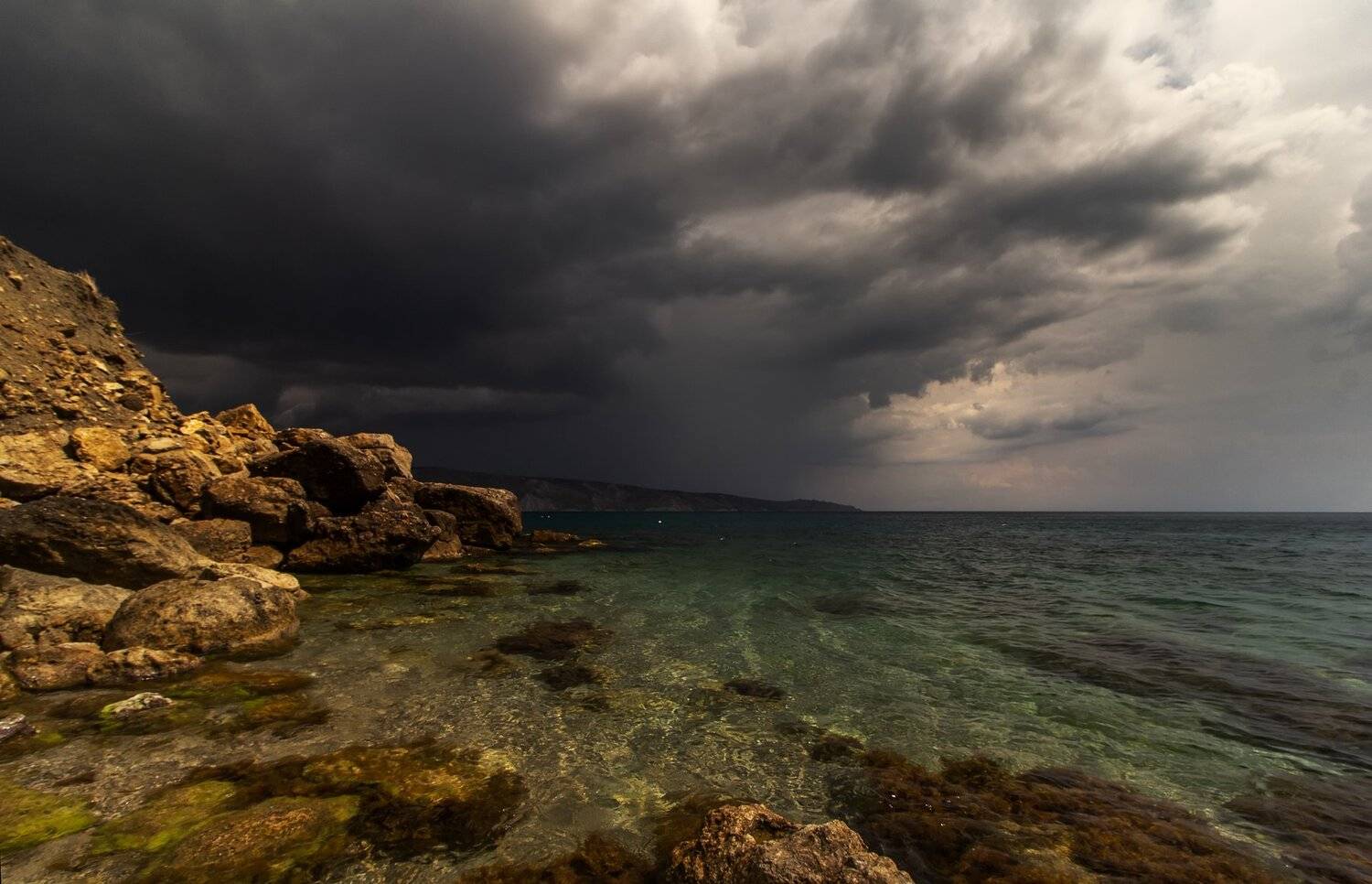 крым, пейзаж, море, черное, гроза, туча, непогода, Татьяна Феденкова