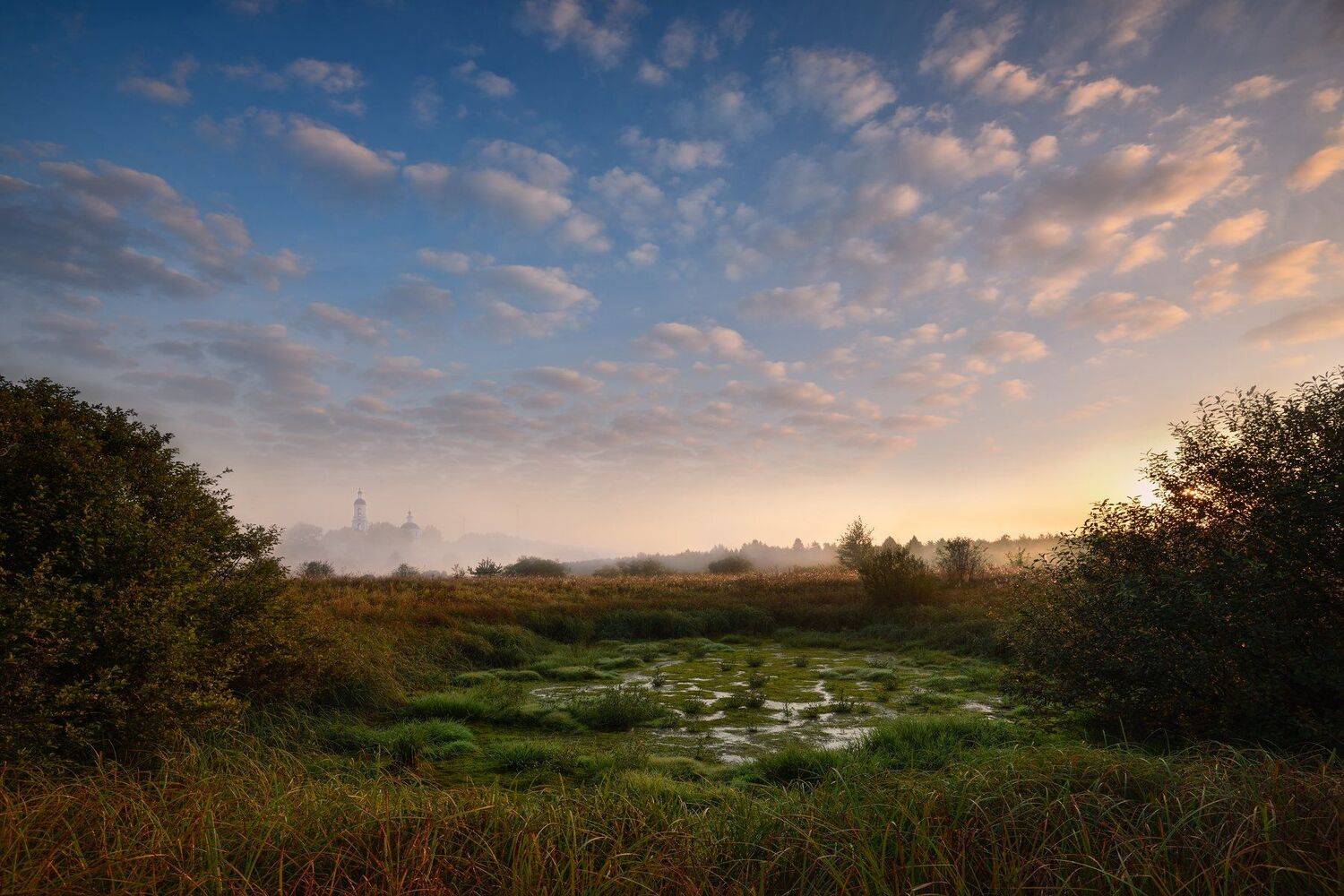 утро, рассвет, солнце, небо, облака, Виталий Полуэктов