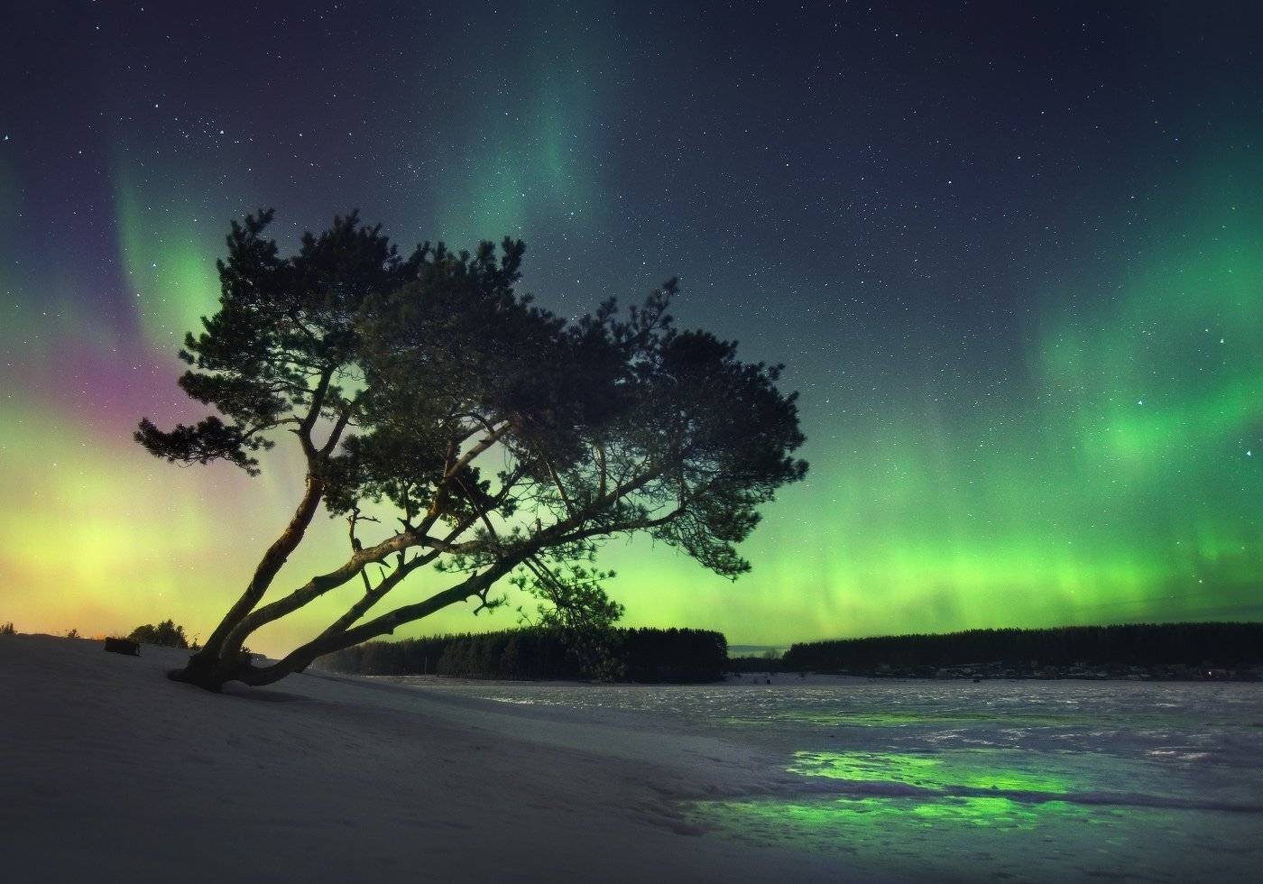 урал, весна, сияние, Сергей Макурин