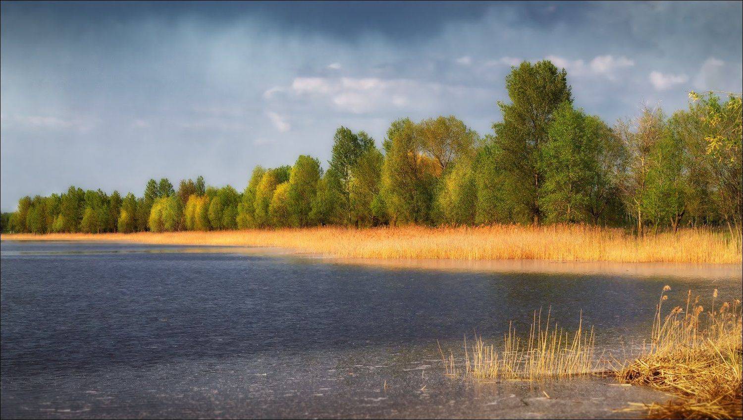 день, озеро, весна,, Сергей Шабуневич