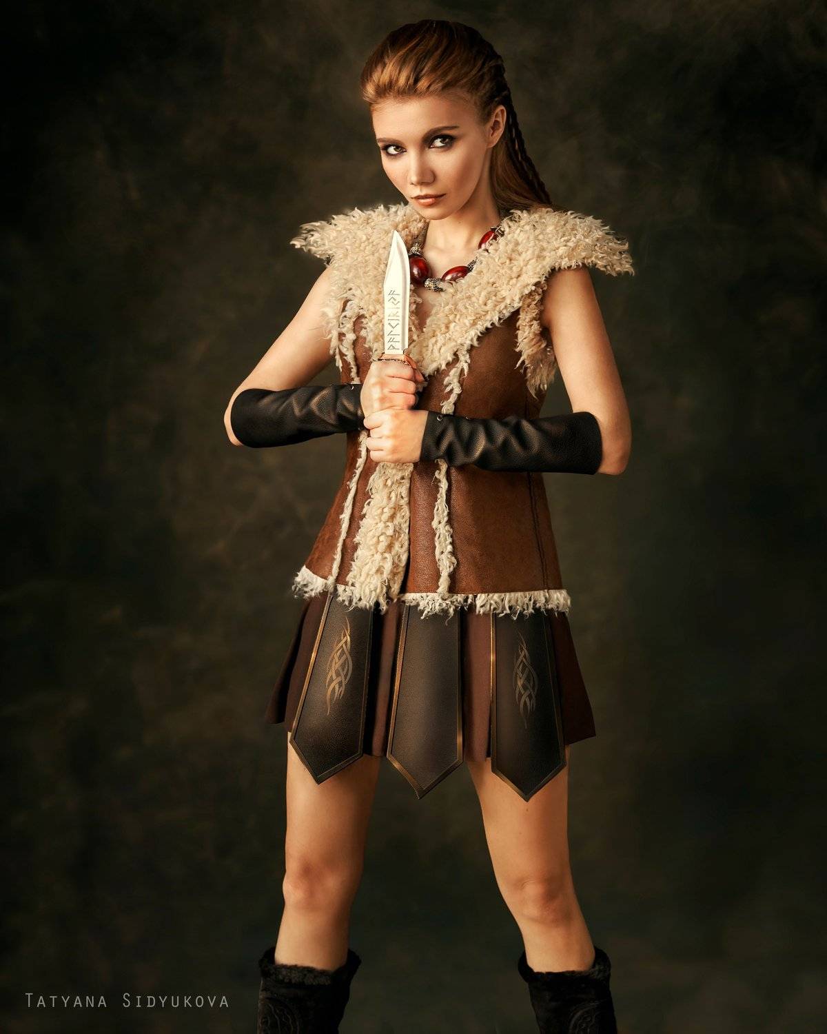 девушка, красивая, рыжая, валькирия, красивый портрет, портрет, tanyasid,, Татьяна Сидюкова