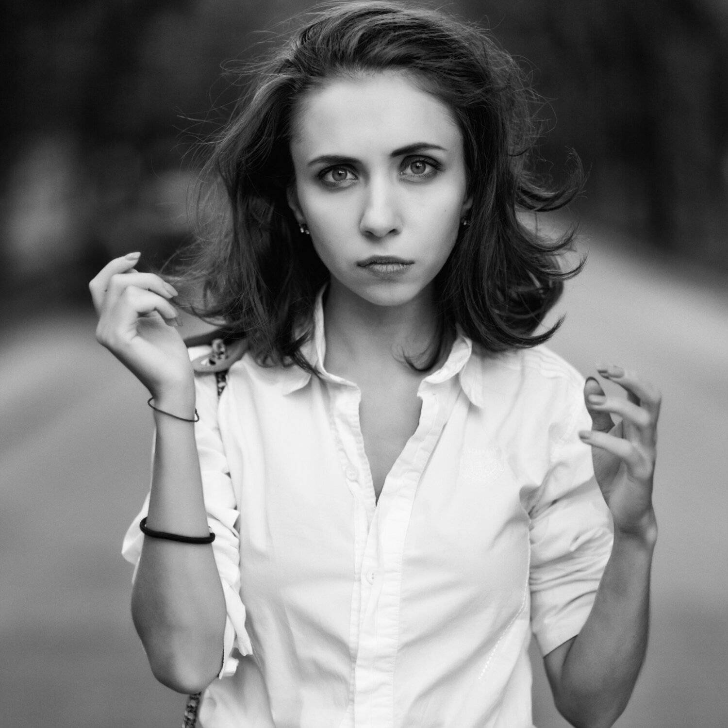 portrait, black&white, monochrome, womanportrait, people, портрет, чб, люди, улица, АлександрТутаев