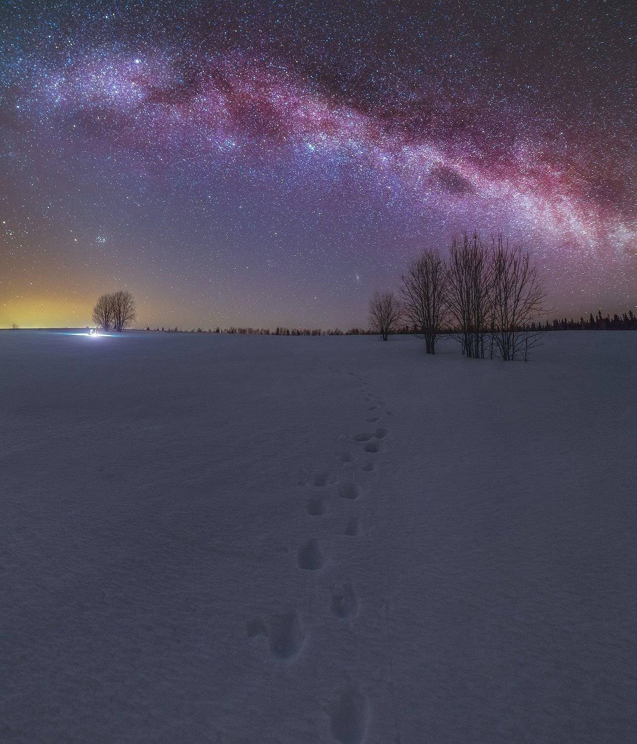 звёзды, млечный путь, ночь, пермский край, зима, Даниил Мелехов