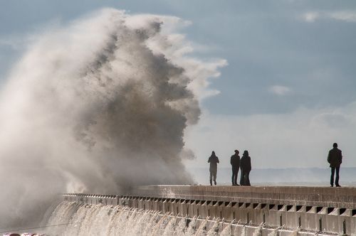 Tempête hivernale à LE HAVRE