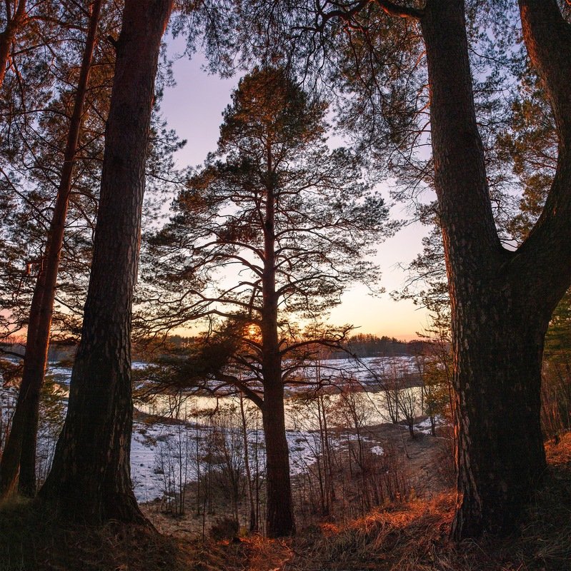 россия, закат, sunset, ivanovo Обрыв фото превью