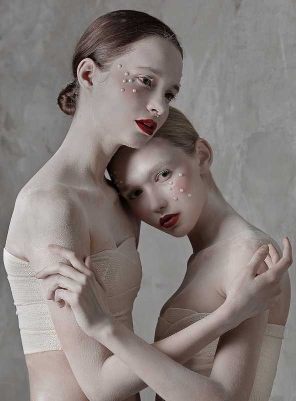 #girl #woman #portrait #photo #white Фарфор фото превью