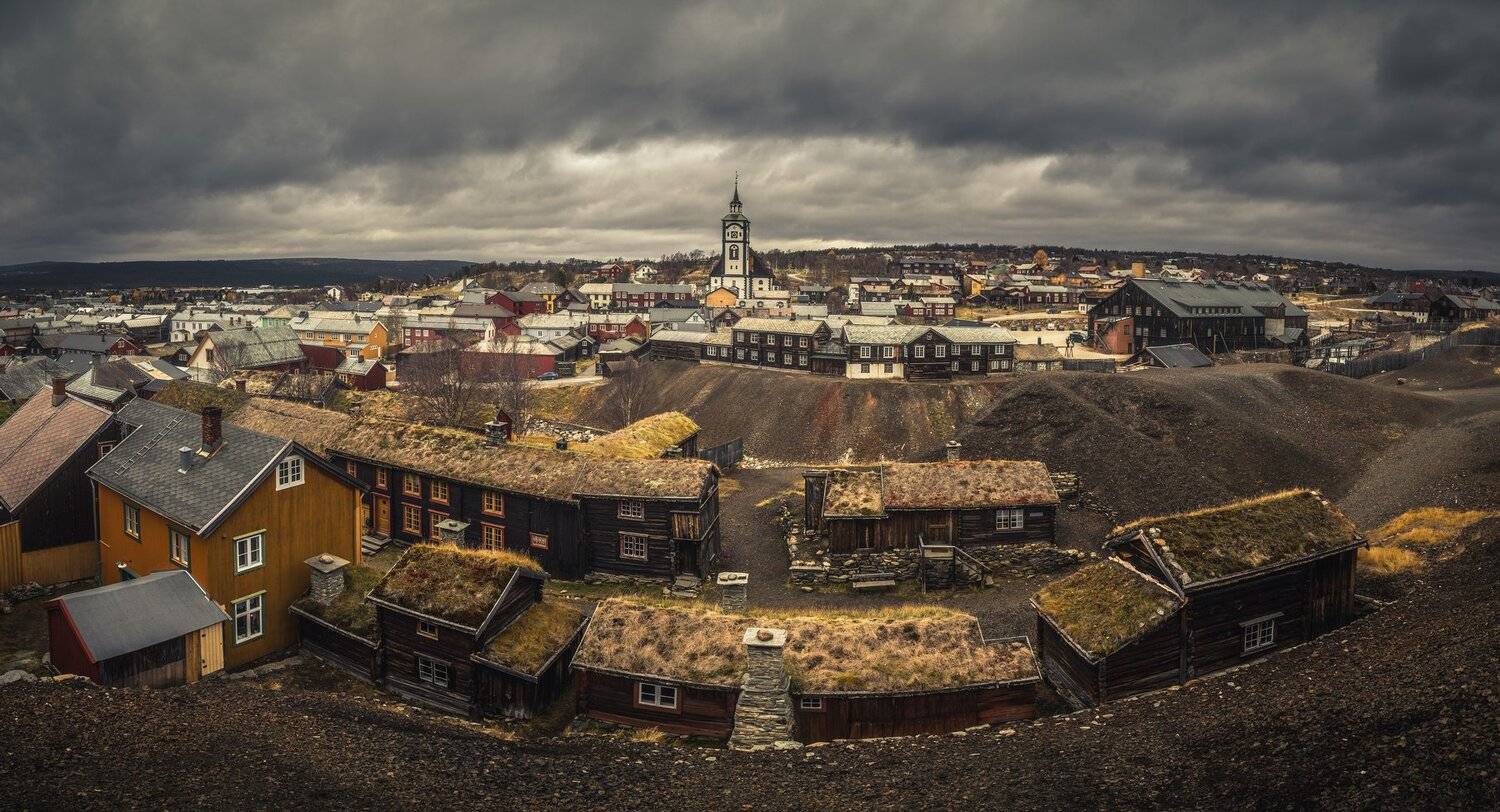 r&oslash;ros,town,city,panorama,urban,panoramic,wooden,houses,mining town,norway,norwegian,scandinavia,, Adrian Szatewicz
