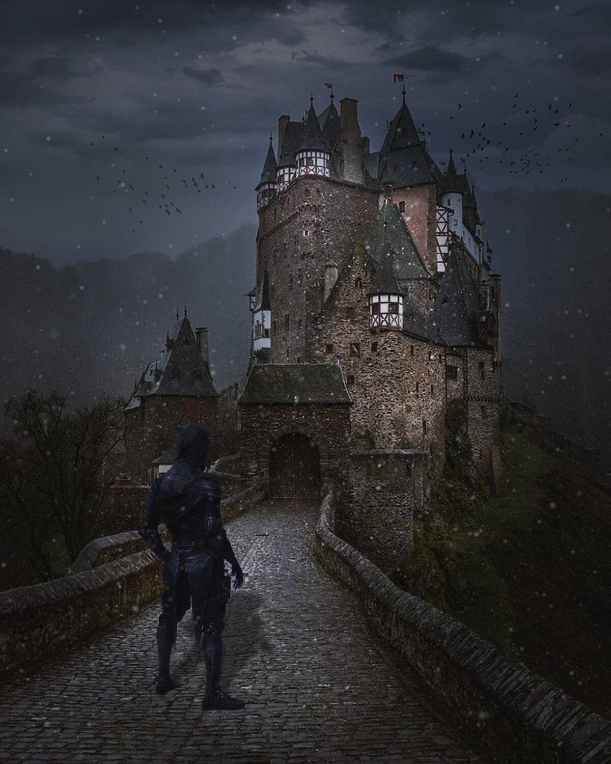 вор, наемник, замок, вечер, Sergii Vidov