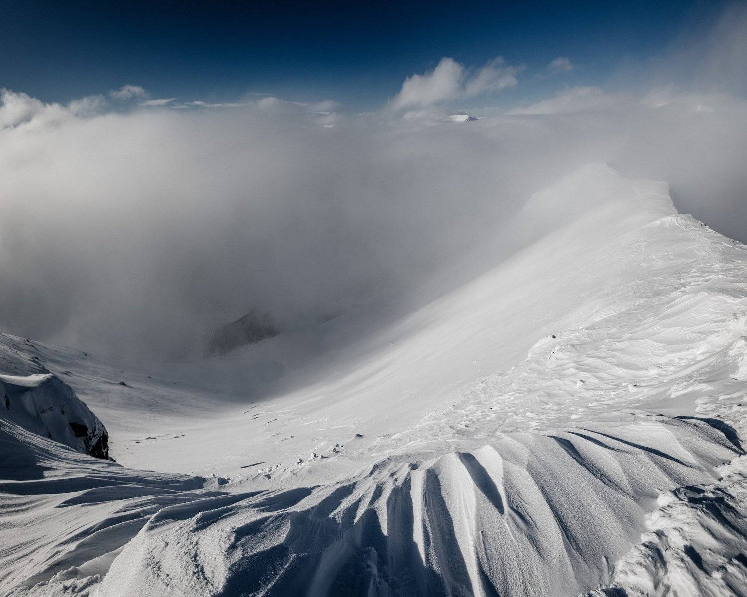 гора, снег, горы, вершина, небо, снег, облака, россия, хибины, кировск, туризм, путешествие, лыжи, Иван Клейн