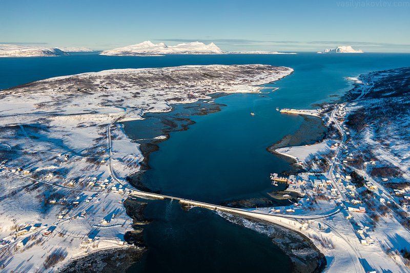 Зимнее утро в Норвегии фото превью