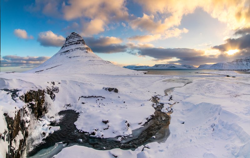 исландия, рассвет, океан, Зима близко... фото превью
