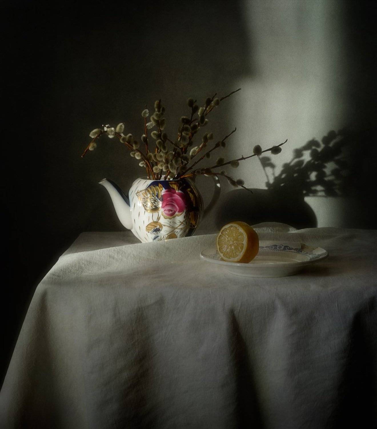 натюрморт,весна,верба,тень, Наталия К