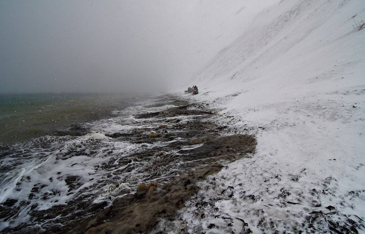 рыбаки, командоры, снегоход, Utkin  Dmitriy