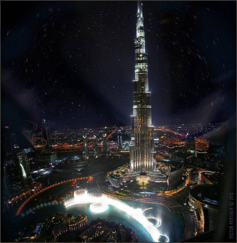оае, , , дубай, , , бурж, , , халифа, , , adress, , , отель, , , высотка, , , башня, , , фонтаны, , , ночь, , , панорама, , , емираты, Виктор Перякин