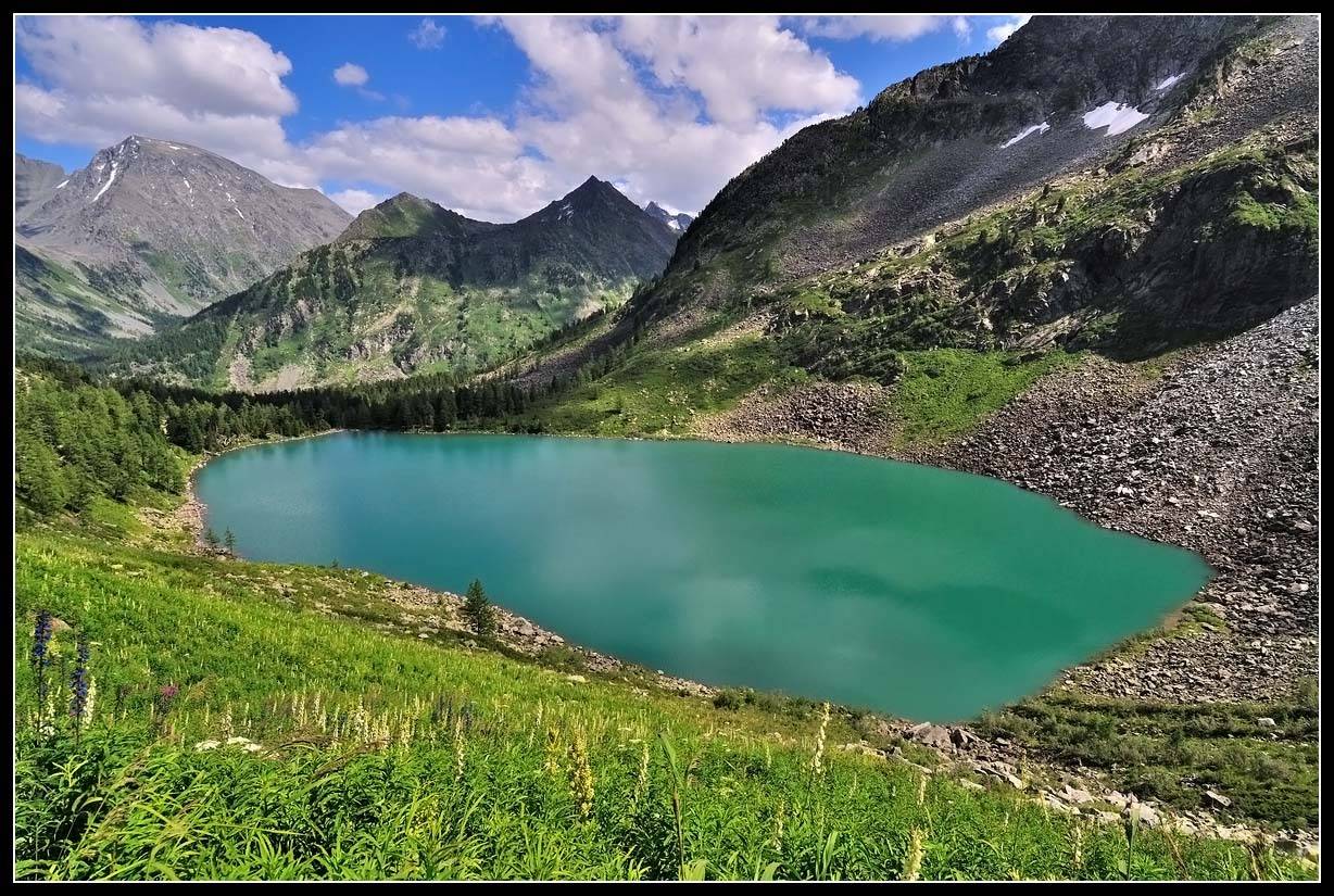 алтай, катунский заповедник, озеро под пер. детский, АНАТОЛИЙ ДОВЫДЕНКО
