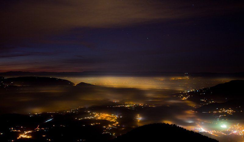 Ночной туман фото превью