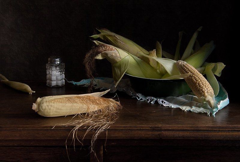 кукуруза, соль, натюрморт, елена алимова Кукурузный фото превью