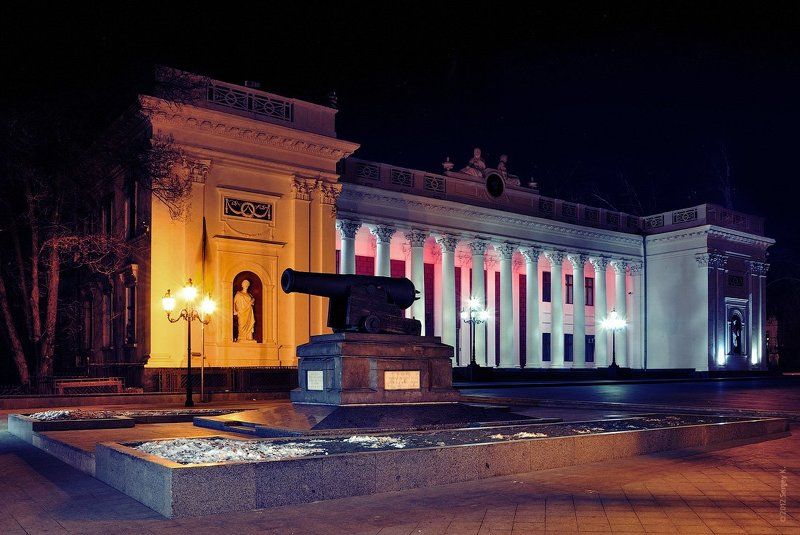 одесса, дума, город, пушка, памятник «Ночная Дума» фото превью