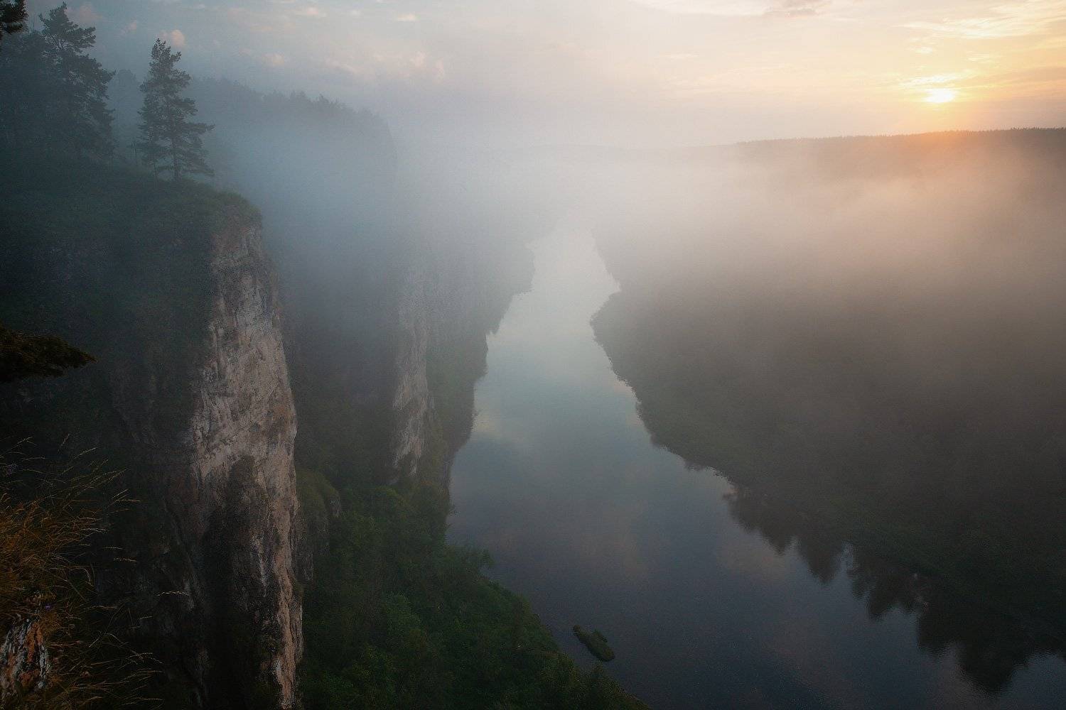 урал, айскиепритесы, лето, рекаай, утро, рассвет, Владимир Ляпин