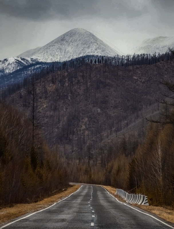 Горная дорога фото превью