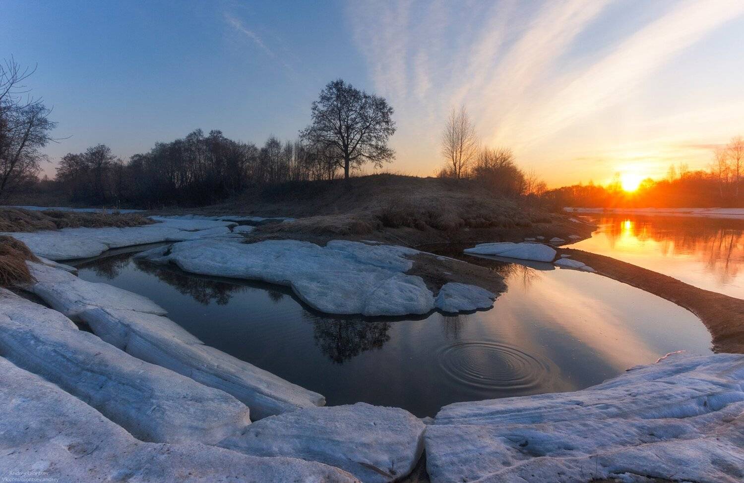 солнце, россия, рассвет, природа, подмосковье, погода, пейзажи, пейзаж, отражение, наукоград, красота, дубна, вода, весна, weather, water, spring, russia, reflection, naukograd, nature, moscow, landscape, dawn, canon dubna, beauty, Андрей Олонцев