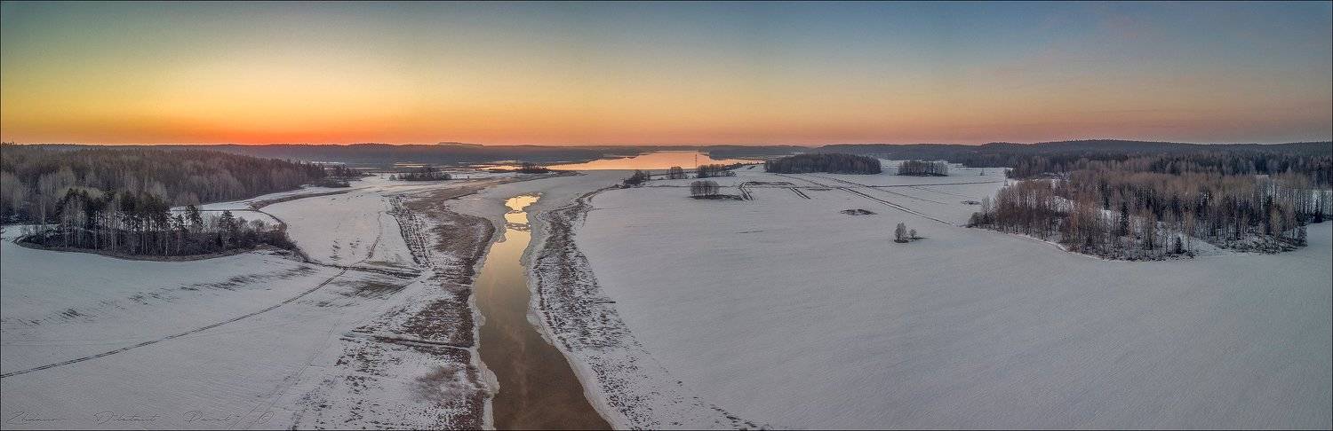 ленинградская область_выборгский район_река сторожевая_восход_апрель_морозное утро, Павел Жданов