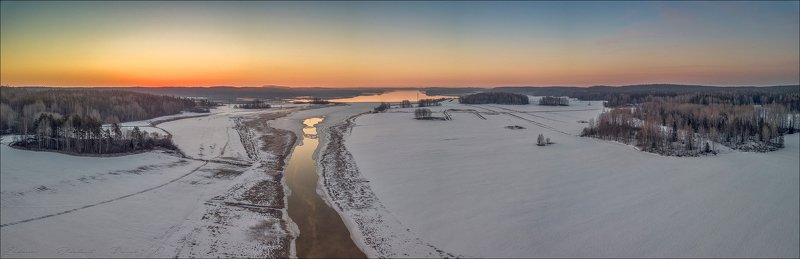 ленинградская область_выборгский район_река сторожевая_восход_апрель_морозное утро Апрельский восход над рекой Сторожевая. фото превью
