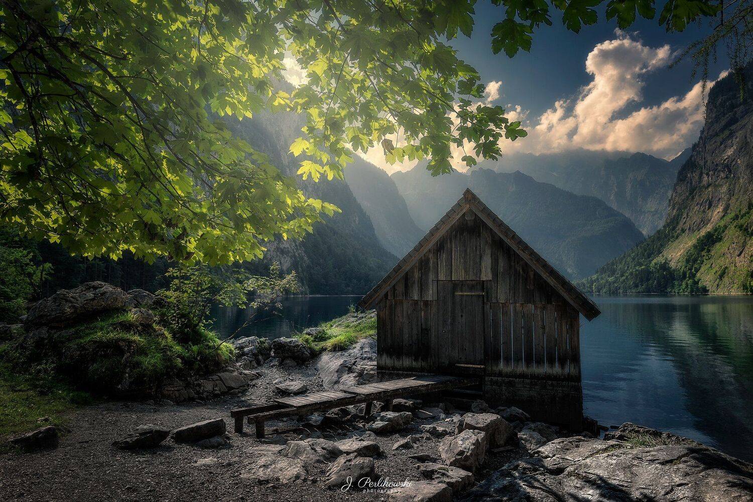 bavaria, germany, lake, hut,mountain hut, perlikowski, Jakub Perlikowski