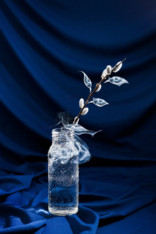 натюрморт, весна, still life, spring, дым, вербы, иллюзия Дыхание весны фото превью