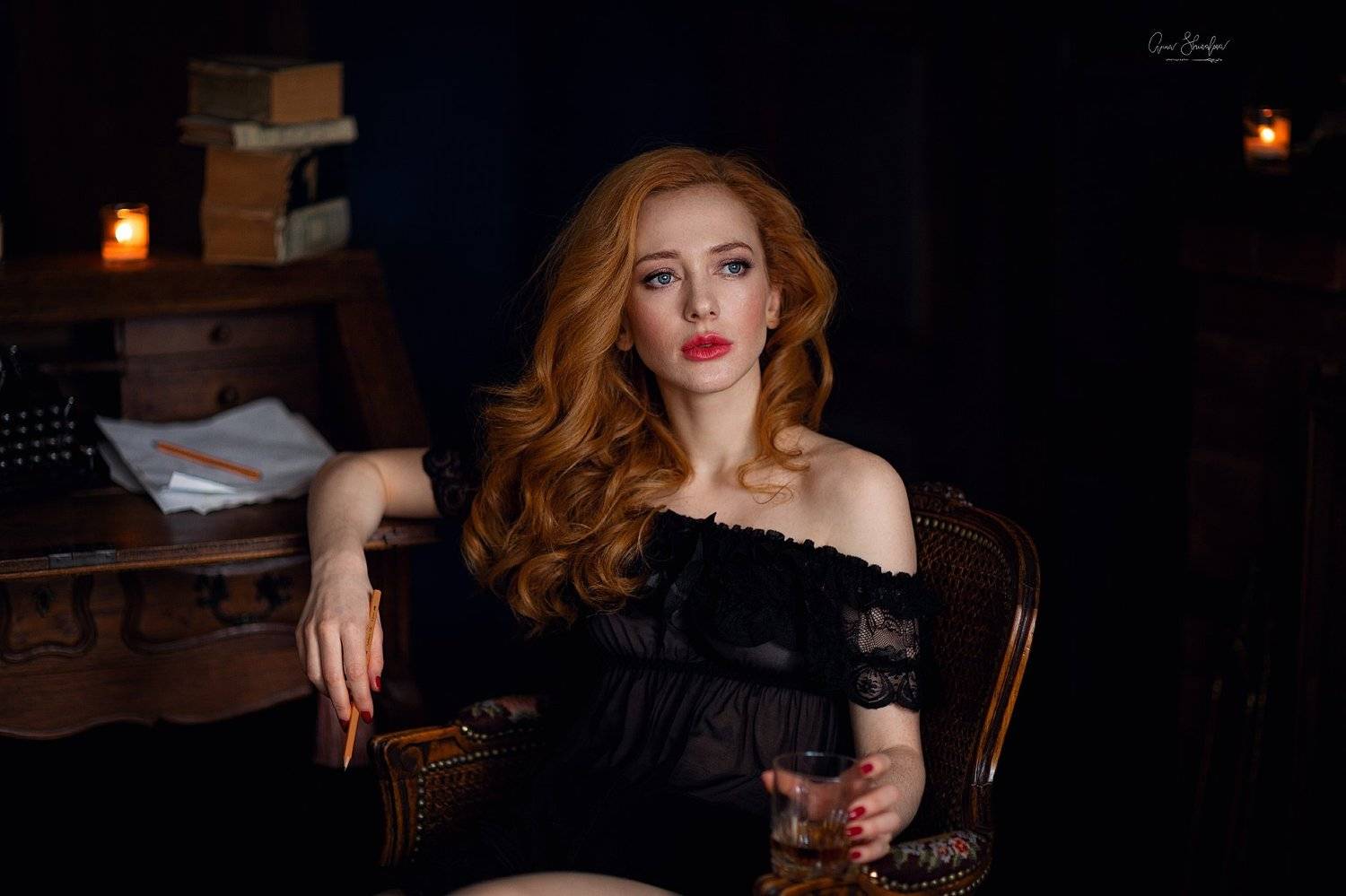 портрет красота девушка арт, Анна Шувалова