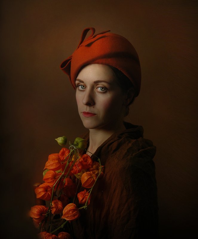 Портрет в осенних тонах фото превью