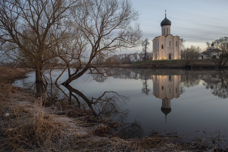 боголюбово,покрова на нерли, нерль, покрова. Покрова на Нерли.Апрель. фото превью