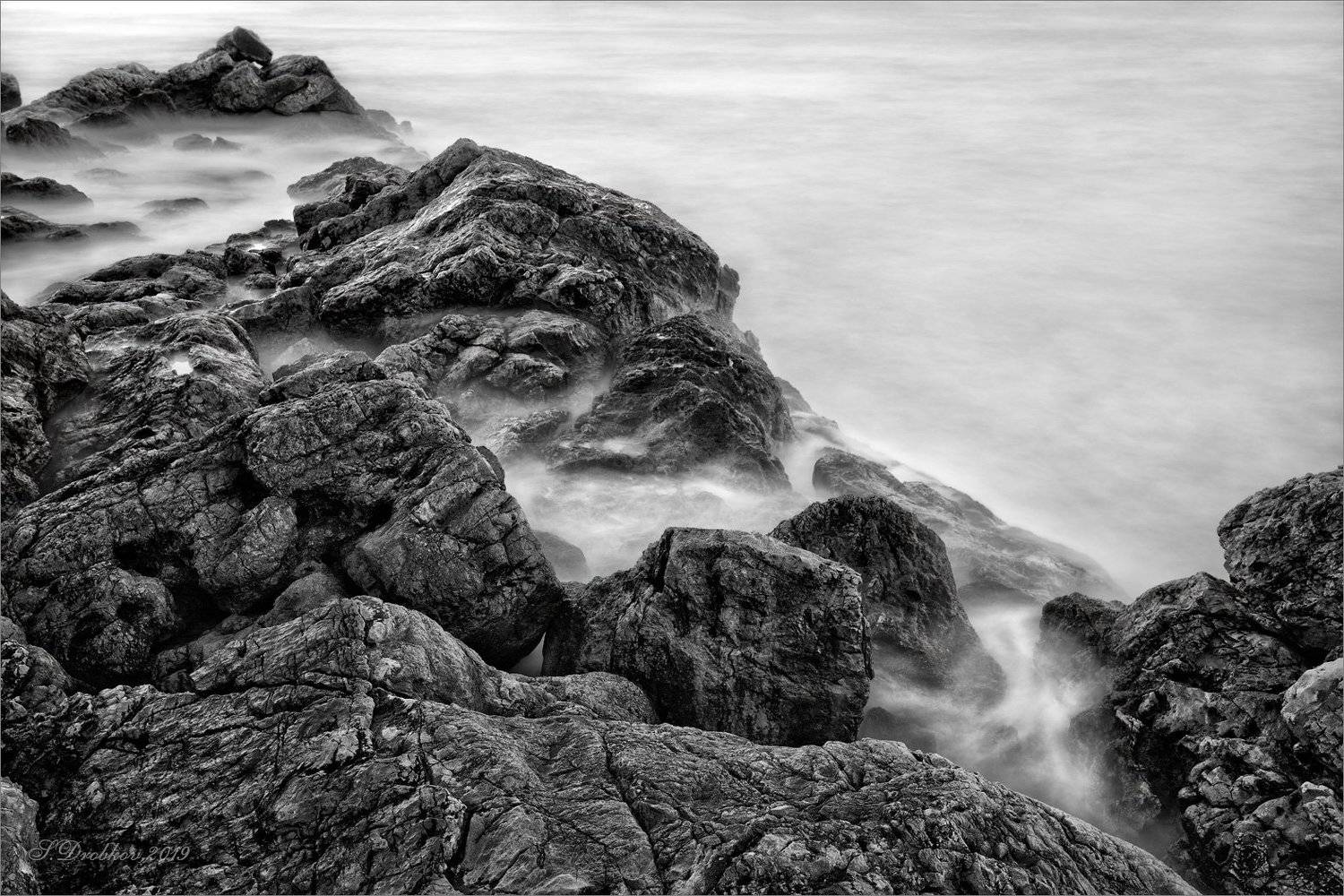 скалы, море, пейзаж, длинная экспозиция, Sergey Drobkov