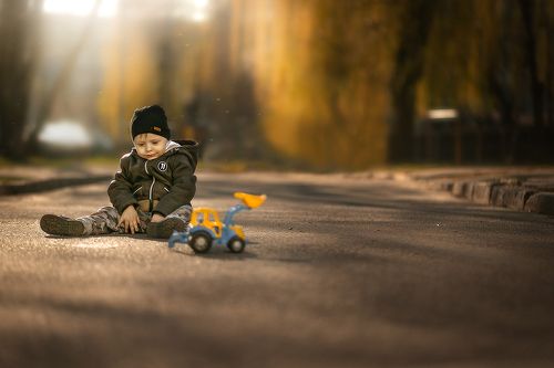 Синий трактор