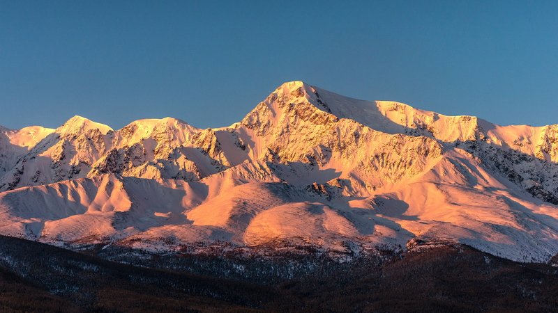 горы, алтай, горный алтай, утро, северо-чуйский хребет, снег, ник васильев Алтай в розовом. фото превью