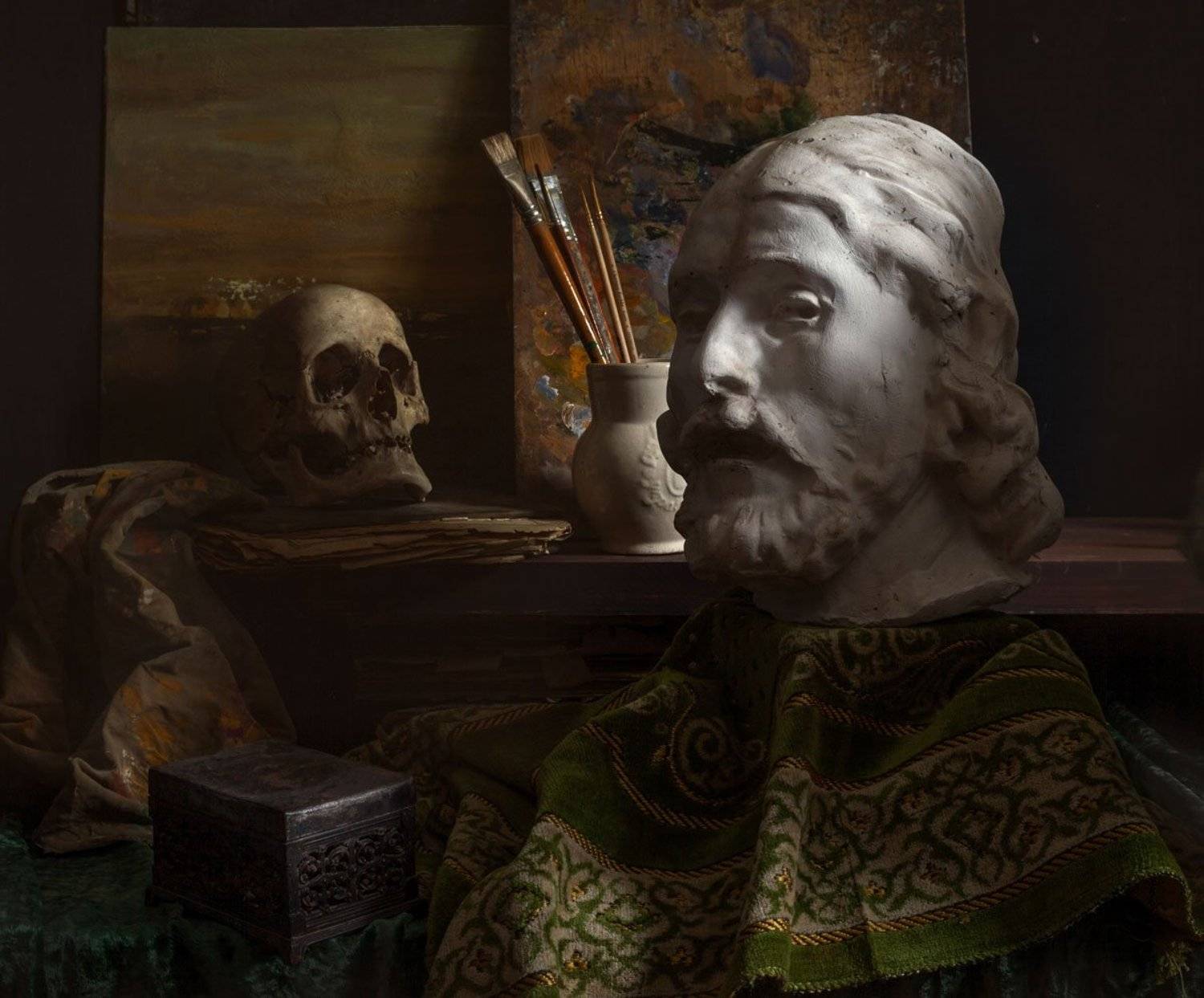 натюрморт, still life, vanitas, book, old book, still life with old books, evgeny kornienko, Евгений Корниенко
