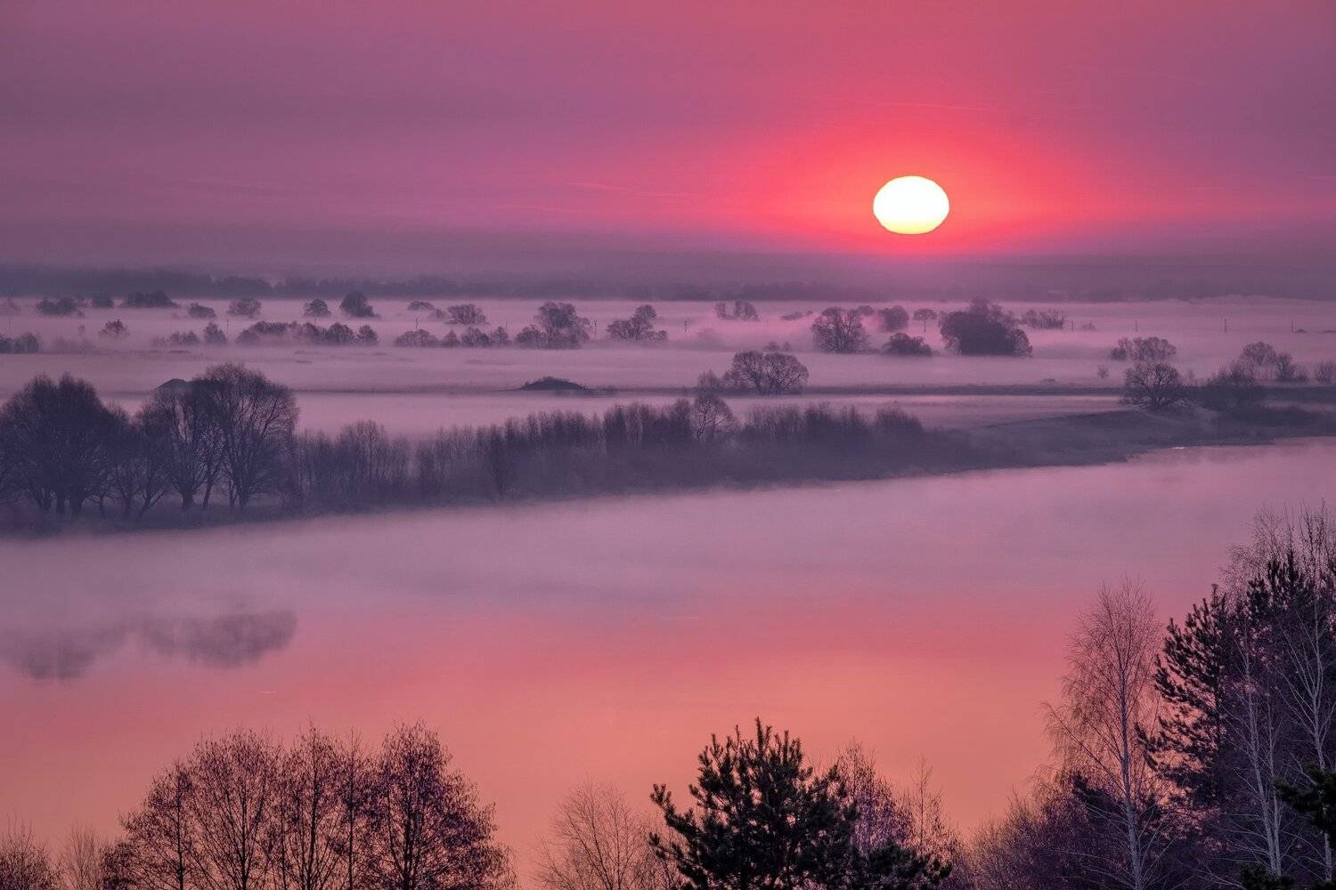 константиново, есенин, рассвет, ока, река, туман, утро, облака, настроение, бардо, палитра, Андрей Чиж