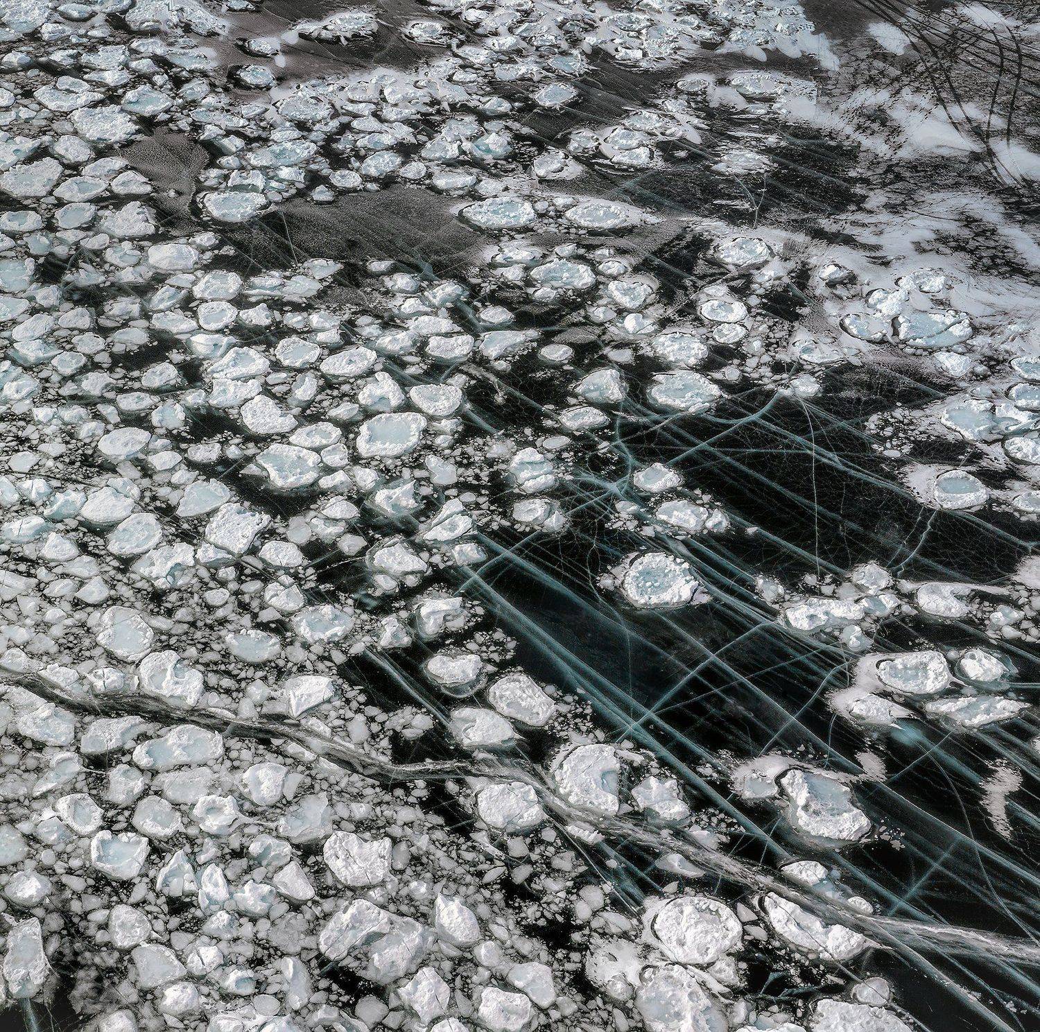 россия, природа россии, природа, пейзаж, зима, байкал, трещины, путешествие, Анастасия Колесникова