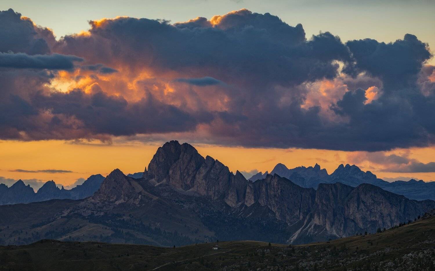 альпы, горы, закат, Александр Безмолитвенный