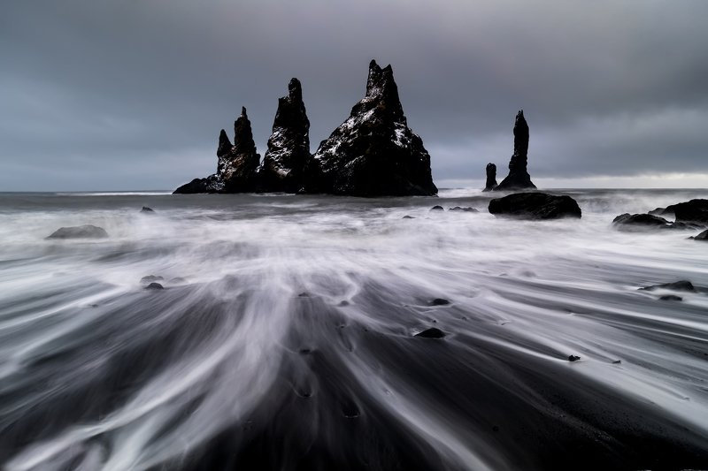 vik, исландия, шторм Затишье фото превью