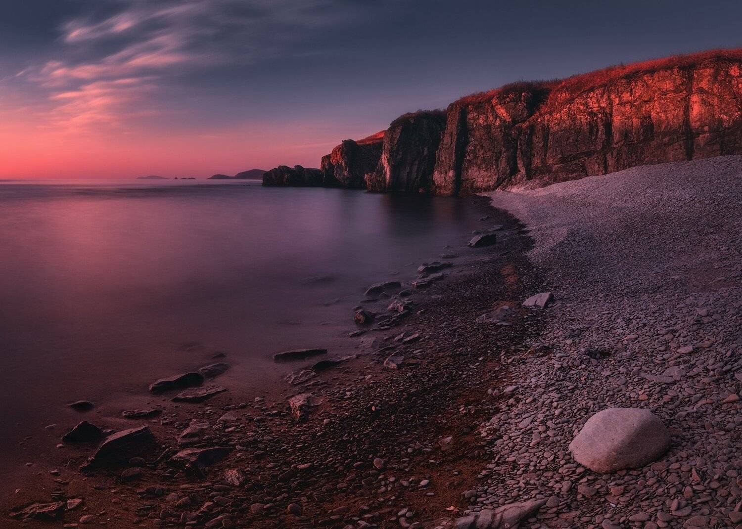 утро, море, скалы, Андрей Кровлин