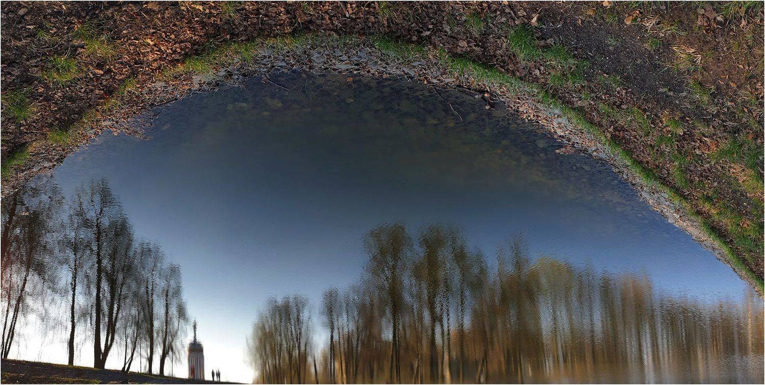 парк, пруд, отражение, купальня, Куликова Ирина