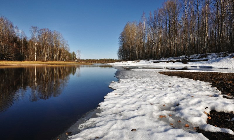 Апрель. Речка Барановка. фото превью
