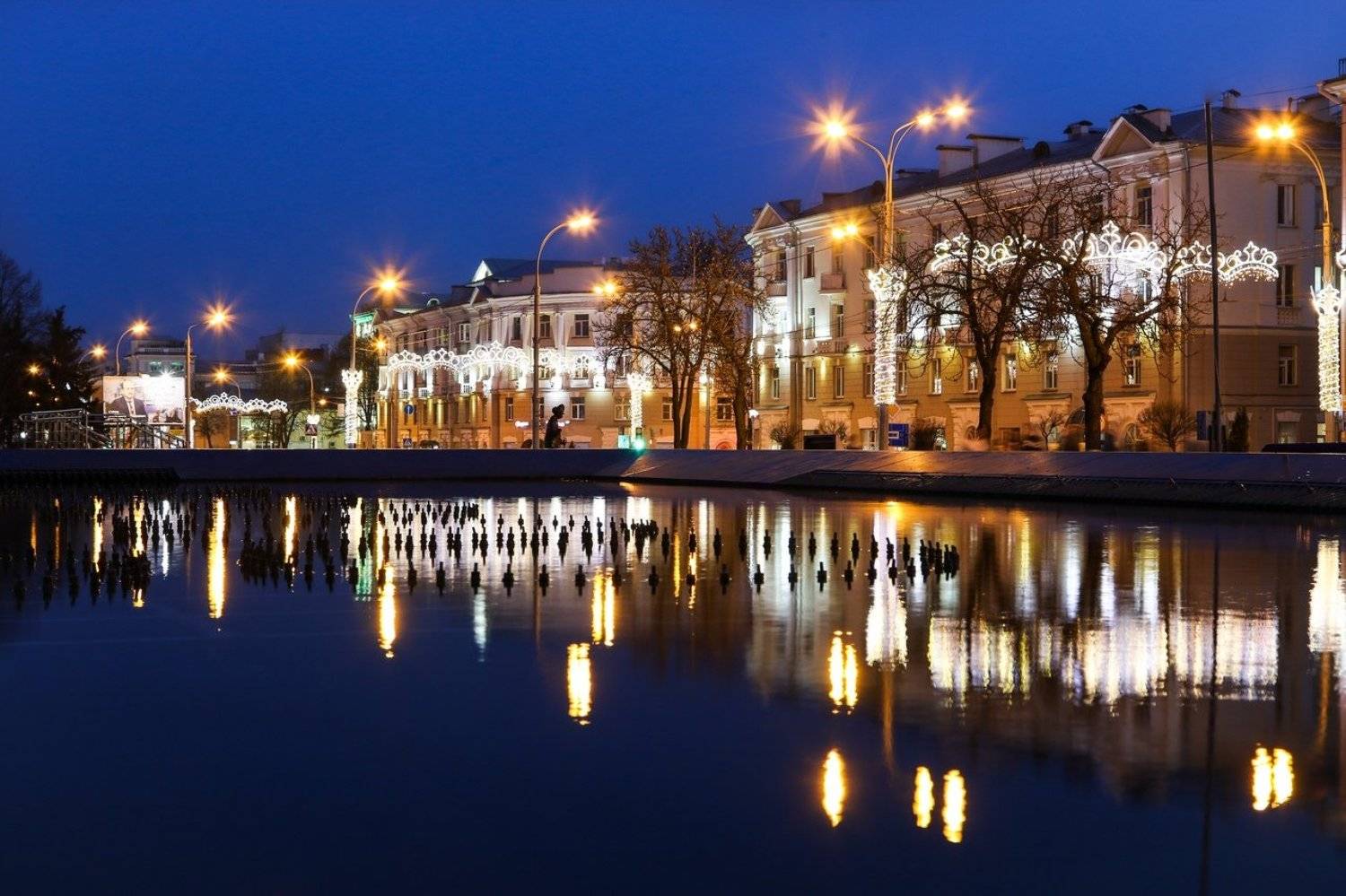 гомель, город, улица, вечер, отражение, Шруб (Беляева) Татьяна