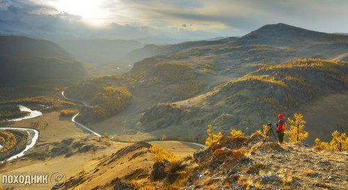 Вечер в Курайской степи. Горный Алтай