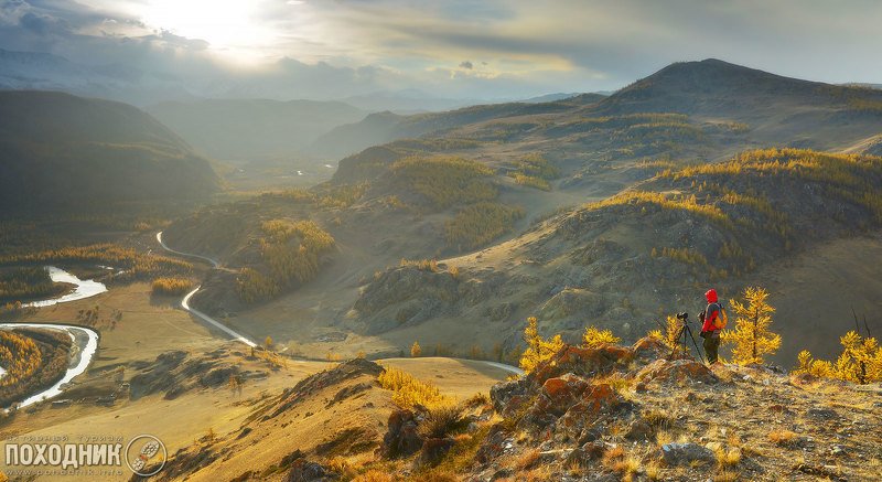 алтай, осень, пейзаж, фото-тур Вечер в Курайской степи. Горный Алтай фото превью