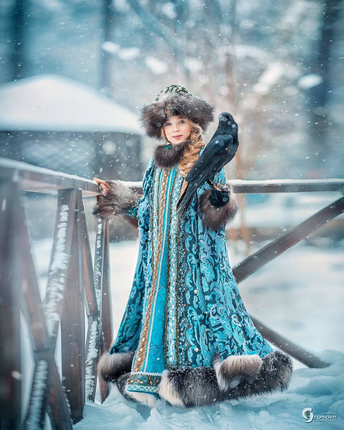 княжна, зима, сказка, ворона, ворон, снег, новый год, рождество, метель, Ярослава Громова