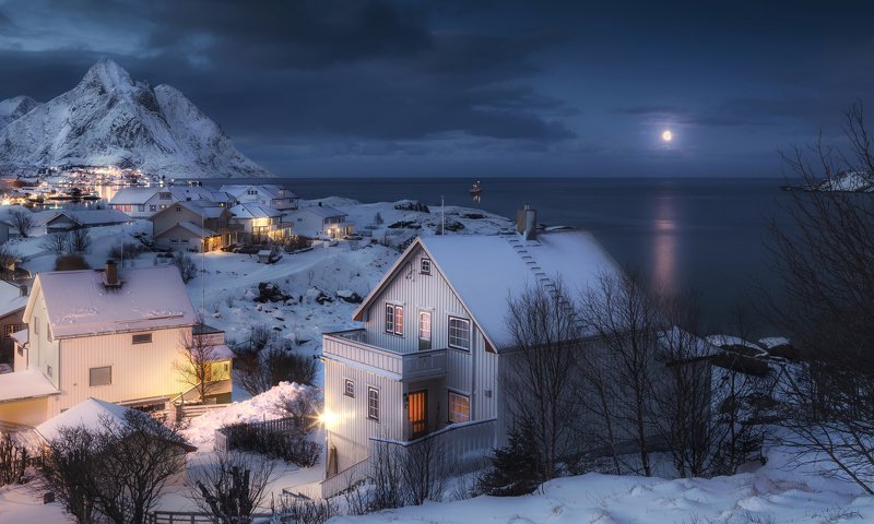 hamnoy , reine, lofoten islands, norway, morning, лофтены, норвегия, рейне, рассвет If you live in Lofoten фото превью