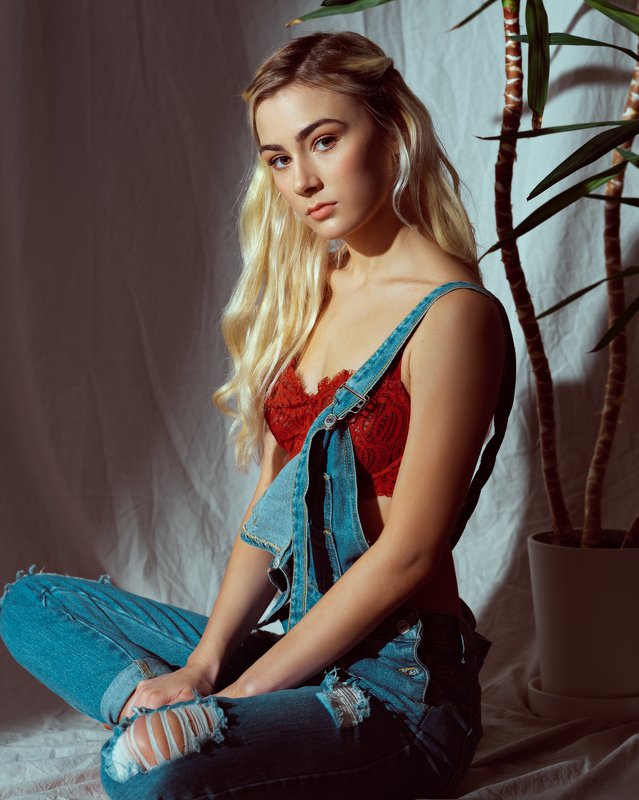 girl, model, female, blonde, beautiful, woman, portrait Jenny фото превью